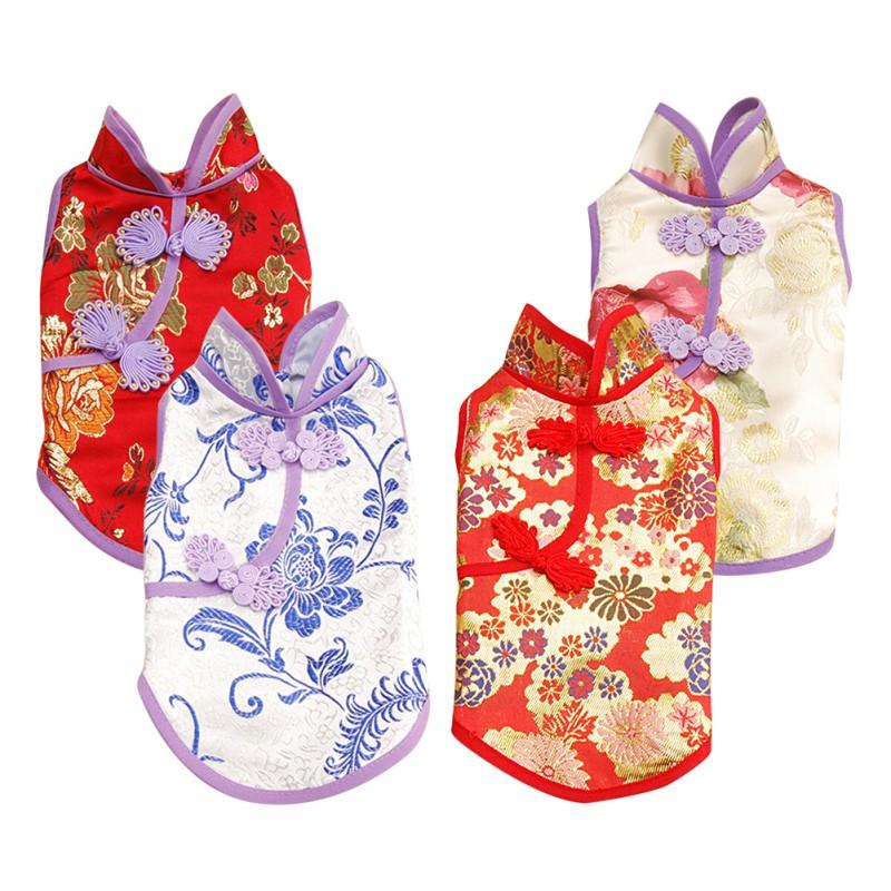 Cat Clothes Dog Clothes Pet Spring and Summer Dress Cheongsam Skirt Breathable Flower Pattern Dress Pet
Cat Clothes Dog Clothes Pet Spring and Summer Dress Cheongsam Skirt Breathable Flower Pattern Dress Pet