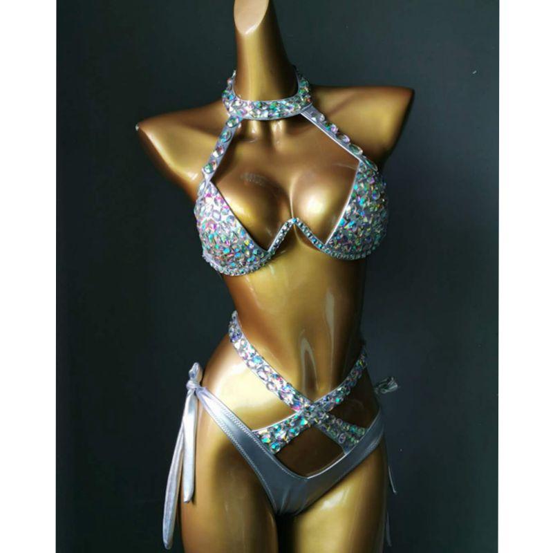 2021 vacation new diamond bikini set sexy women swimwear rhinestone bathing suit bling stones swimsuit crystal bikini, Black
2021 vacation new diamond bikini set sexy women swimwear rhinestone bathing suit bling stones swimsuit crystal bikini, Black