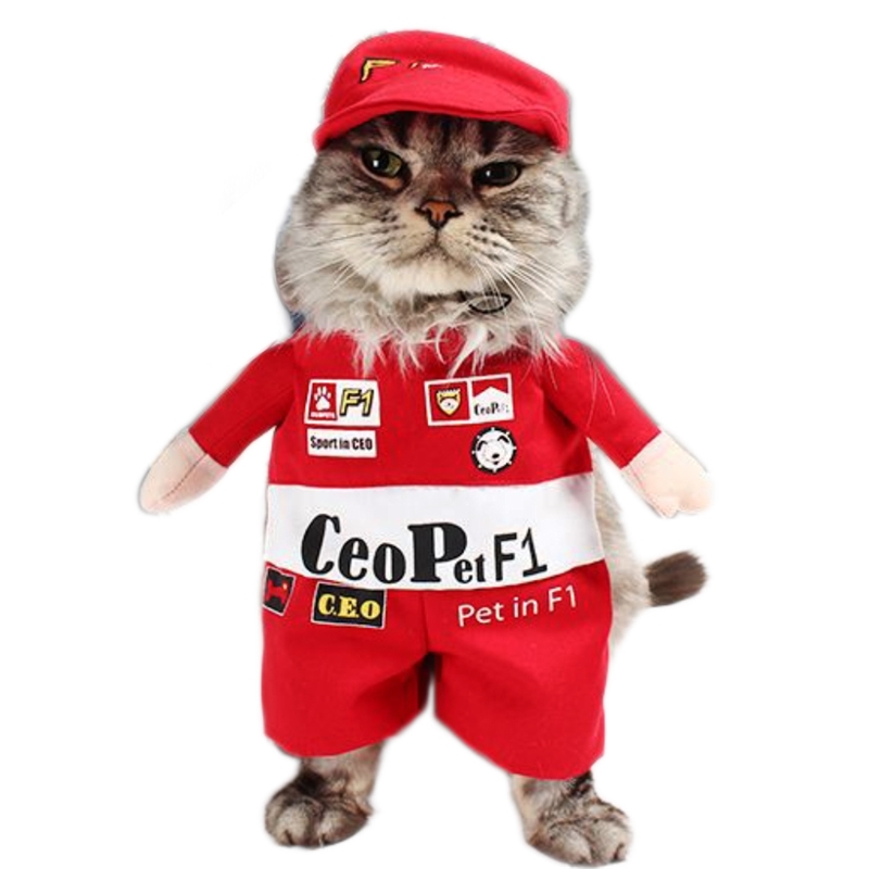 Funny F1 Racer Costume for Pets Cat Apparel Clothes for Dogs Halloween Christmas Cosplay Clothing Costume for a cat 201111
Funny F1 Racer Costume for Pets Cat Apparel Clothes for Dogs Halloween Christmas Cosplay Clothing Costume for a cat 201111