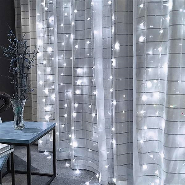 3M x 3M 300-LED White Light Romantic Christmas Wedding Outdoor Decoration Curtain String Light 110V wholesale
3M x 3M 300-LED White Light Romantic Christmas Wedding Outdoor Decoration Curtain String Light 110V wholesale
