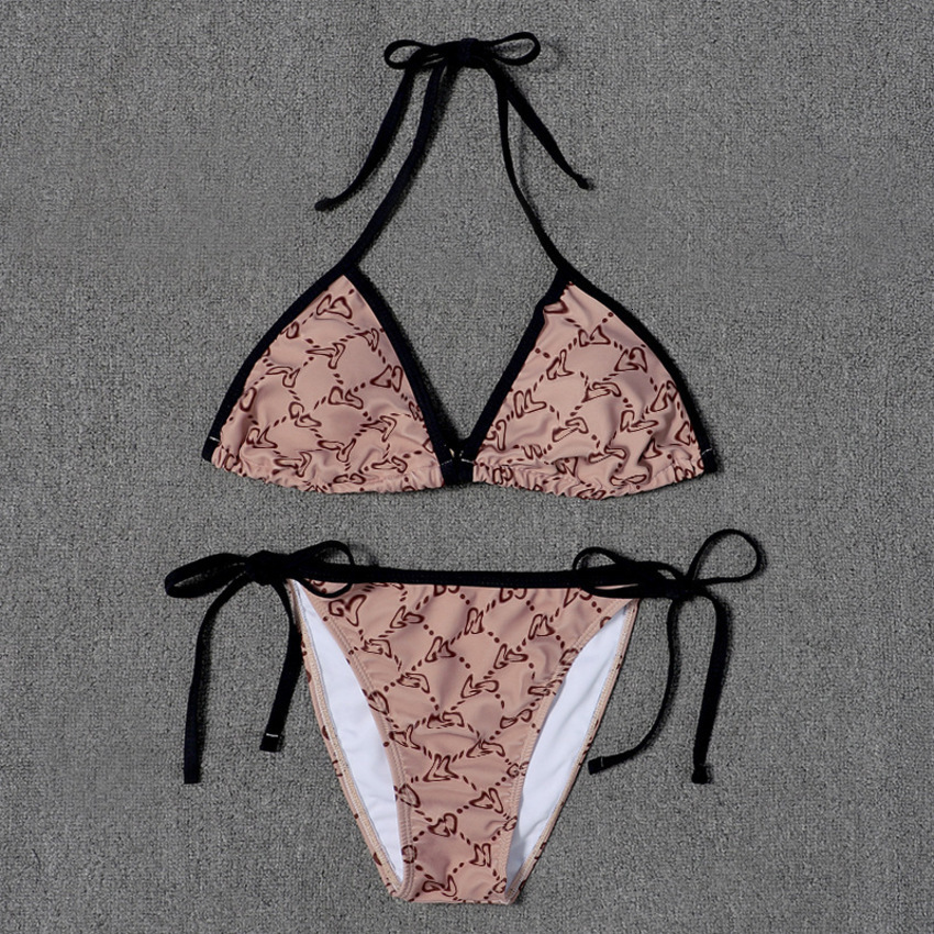 Swimsuit Fashion Light Luxury Double g Letter Print Triangle Bag Bandage Women's Bikini TA1F, White;black
Swimsuit Fashion Light Luxury Double g Letter Print Triangle Bag Bandage Women's Bikini TA1F, White;black