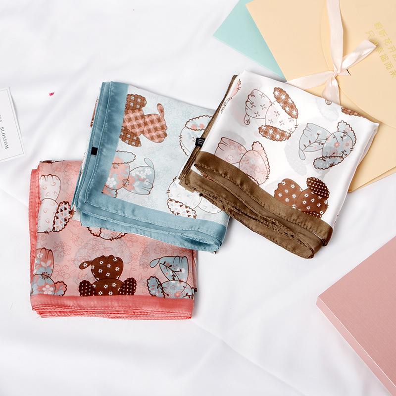 2020 70x70 Cute Dog Multipurpose women Silk twill scarf Satin square tie Hairband ladies foulard femme towel bufanda shawl
2020 70x70 Cute Dog Multipurpose women Silk twill scarf Satin square tie Hairband ladies foulard femme towel bufanda shawl