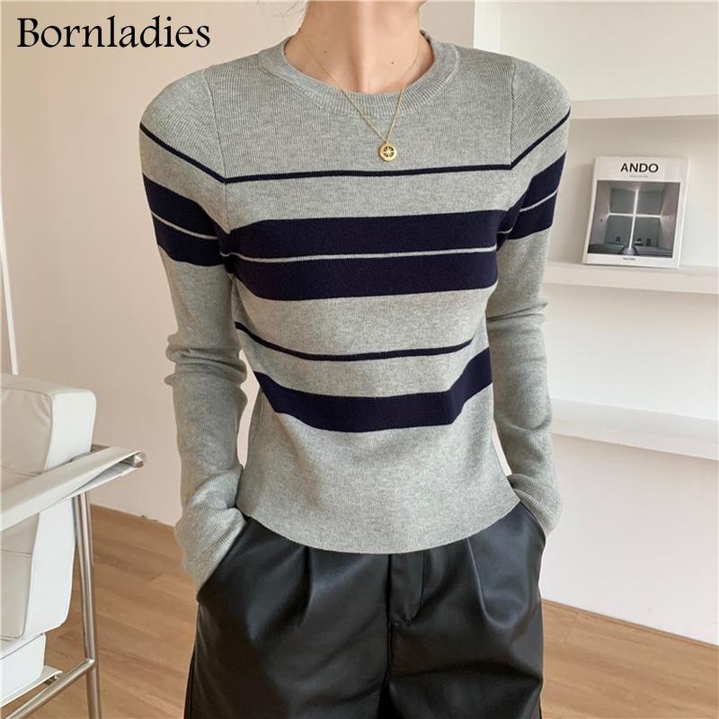 Women's Sweaters Bornladies 2022 Basic O Neck Women Stripe Autumn Winter Tops Slim Pullover Knitted Sweater Jumper Soft Warm Pull, White;black
Women's Sweaters Bornladies 2022 Basic O Neck Women Stripe Autumn Winter Tops Slim Pullover Knitted Sweater Jumper Soft Warm Pull, White;black