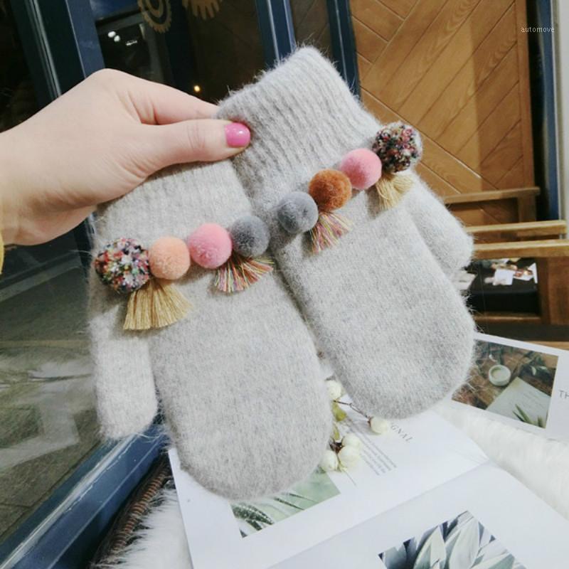 New Korean white gray gloves wool warm knitted women spring winter gloves lovely mittens1
New Korean white gray gloves wool warm knitted women spring winter gloves lovely mittens1