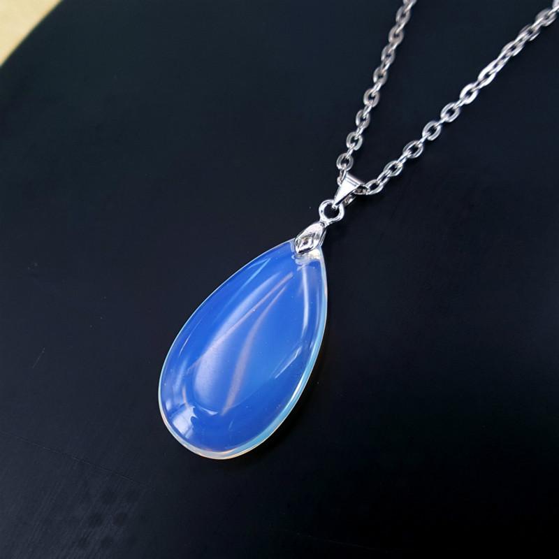 Natural stone Charm Alloy + Opal Drop Pendant Necklace Women's Gift Clavicle Chain Jewelry Party Party Costume Accessories
Natural stone Charm Alloy + Opal Drop Pendant Necklace Women's Gift Clavicle Chain Jewelry Party Party Costume Accessories