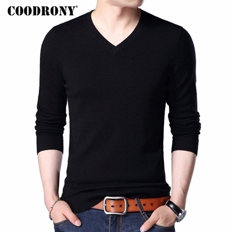 COODRONY Merino Wool Sweater Men Casual Classic V-Neck Pull Homme Winter New Arrival Men' Pullover Sweaters Multicolor 309 201201, Black
COODRONY Merino Wool Sweater Men Casual Classic V-Neck Pull Homme Winter New Arrival Men' Pullover Sweaters Multicolor 309 201201, Black