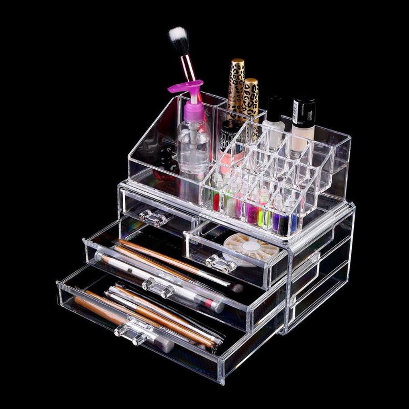 Drawers Integrated Acrylic Makeup Case Cosmetics Organizer Transparen 190813105, Clear
Drawers Integrated Acrylic Makeup Case Cosmetics Organizer Transparen 190813105, Clear