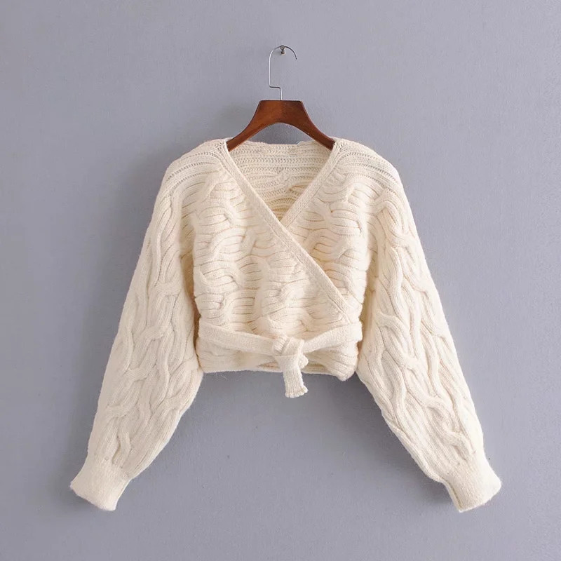 New 2021 Beige Wrap Cropped Knitted Cardigan Women Long Sleeve Winter Woman Sweater Female Chic v Neck Cable Knit Sweates Ik2i
New 2021 Beige Wrap Cropped Knitted Cardigan Women Long Sleeve Winter Woman Sweater Female Chic v Neck Cable Knit Sweates Ik2i