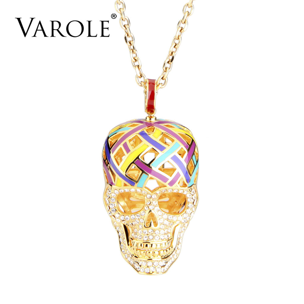 VAROLE Collares Necklace Women Enamel 3D Colorful Skeleton Necklaces & Pendants Vintage Choker Statement Necklace Collier
VAROLE Collares Necklace Women Enamel 3D Colorful Skeleton Necklaces & Pendants Vintage Choker Statement Necklace Collier