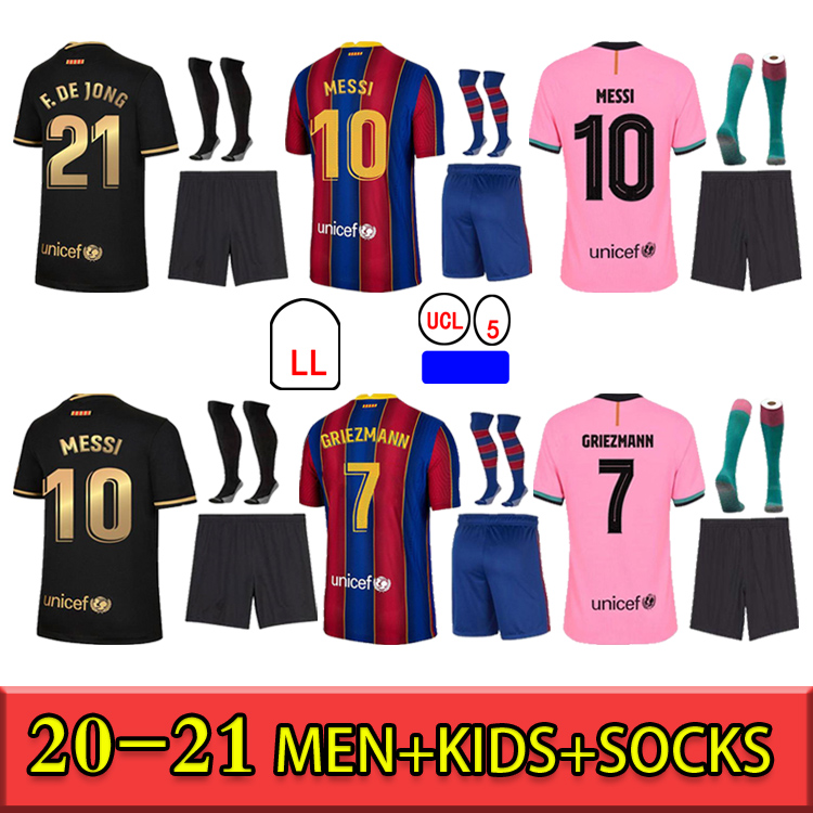 2021 new soccer jersey griezmann f. de jong trincão piqué 20 21 dest sergio ansu fati kids kit+socks high-quality football shirt, Black;yellow
2021 new soccer jersey griezmann f. de jong trincão piqué 20 21 dest sergio ansu fati kids kit+socks high-quality football shirt, Black;yellow