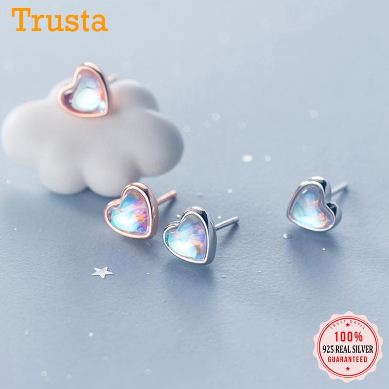 TrustDavis Real 925 Sterling Silver Sweet Romantic Love Heart CZ Charm Stud Earrings For Women Wedding Party Fine Jewelry DS512 
TrustDavis Real 925 Sterling Silver Sweet Romantic Love Heart CZ Charm Stud Earrings For Women Wedding Party Fine Jewelry DS512