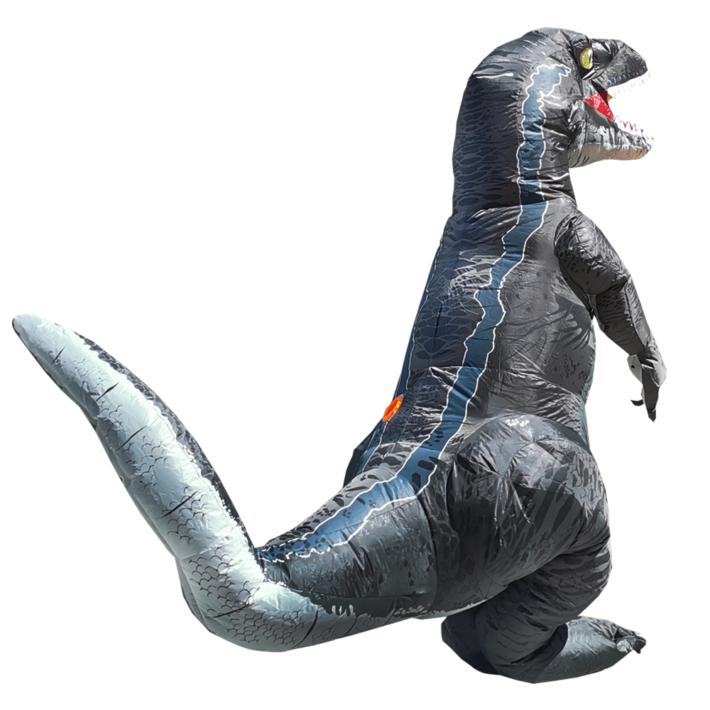 Adult Velociraptor T REX Dinosaur Inflatable Costume party cosplay Costume Halloween Costumes For Man woman Fancy Dress suit LJ200930