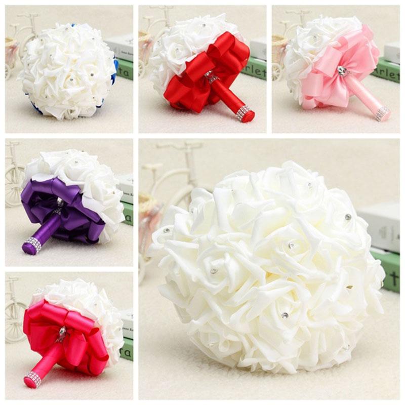 Artificial Foam Rose Bouquet Wedding Flower Rose Crystal Bouquet Handmade Bride Holding Flower Romantic Wedding Decoration, Beige
Artificial Foam Rose Bouquet Wedding Flower Rose Crystal Bouquet Handmade Bride Holding Flower Romantic Wedding Decoration, Beige