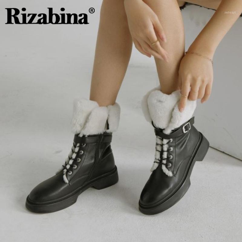 Rizabina Real Leather Women Snow Boots Fashion Warm Fur Winter Shoes Woman Thick Fur Ankle Boot Lady Footwear Size 34-391, Black
Rizabina Real Leather Women Snow Boots Fashion Warm Fur Winter Shoes Woman Thick Fur Ankle Boot Lady Footwear Size 34-391, Black