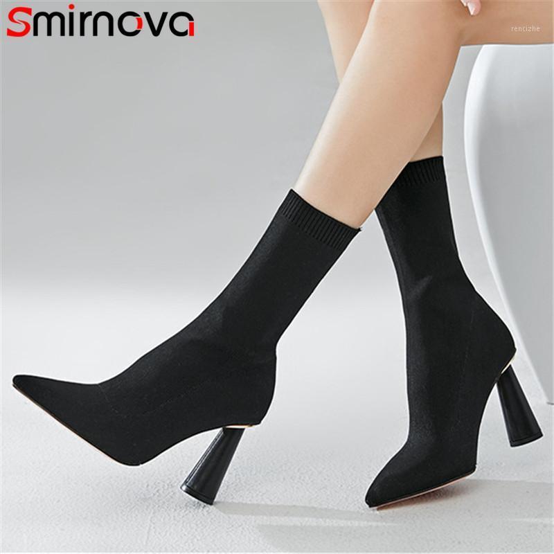 Smirnova 2020 new arrive high heels women ankle boots pointed toe solid colors autumn winter Stretch boots woman big size1, Apricot not fur
Smirnova 2020 new arrive high heels women ankle boots pointed toe solid colors autumn winter Stretch boots woman big size1, Apricot not fur