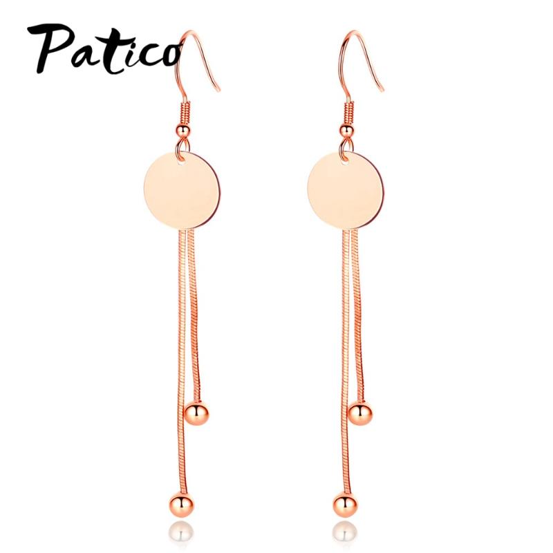 Elegant 925 Sterling Silver Rose Gold Round Drop Earrings For Women Tassel Dangle Earings Fashion Jewelry Wedding Party Gifts
Elegant 925 Sterling Silver Rose Gold Round Drop Earrings For Women Tassel Dangle Earings Fashion Jewelry Wedding Party Gifts