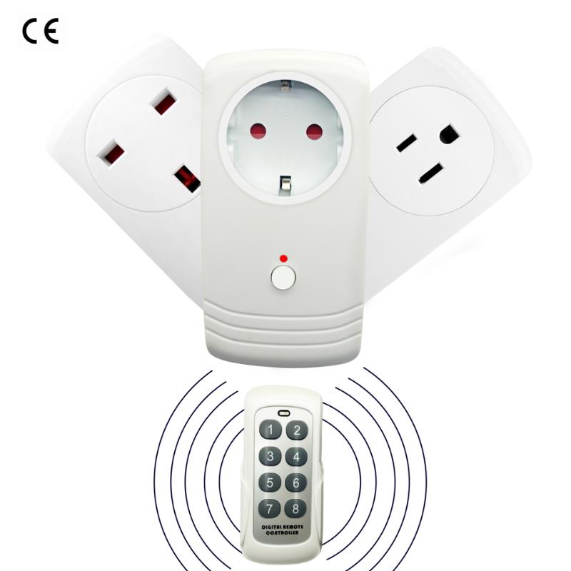 Wireless RF 433MHz Intelligent Smart AC Electrical Power Socket Outlet W/ Remote Control Switch US EU UK Plug 10A 80-250V CE
Wireless RF 433MHz Intelligent Smart AC Electrical Power Socket Outlet W/ Remote Control Switch US EU UK Plug 10A 80-250V CE