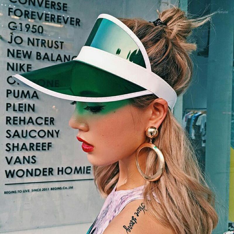 Transparent Empty Top Caps Unisex Fashion Casual Candy Color Plastic PVC Anti UV Sunproof Sunshade Hat Visor Caps Baseball1
Transparent Empty Top Caps Unisex Fashion Casual Candy Color Plastic PVC Anti UV Sunproof Sunshade Hat Visor Caps Baseball1