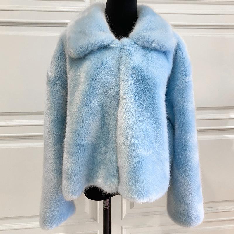 Autumn And Winter New Product Imitation Fur Lapel Short Fur Coat Female Gentle Wind Fashion Casual Age Reducing Top, Blue
Autumn And Winter New Product Imitation Fur Lapel Short Fur Coat Female Gentle Wind Fashion Casual Age Reducing Top, Blue