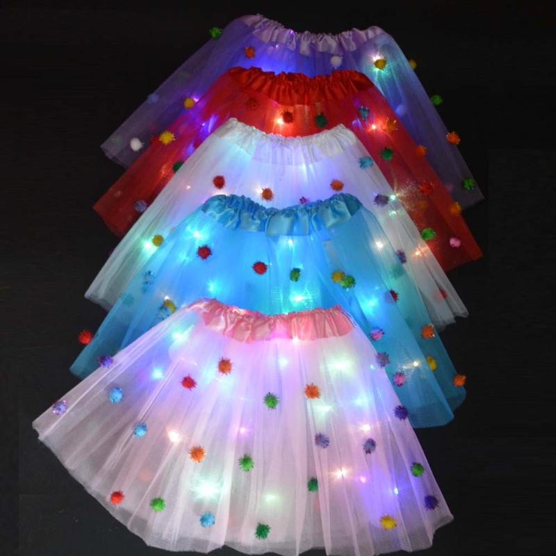 LED Glow Light Kids Girls Princess Tutu skirts Adult Women Pompon Wedding Party Dancing miniskirt Costume cosplay led clothing
LED Glow Light Kids Girls Princess Tutu skirts Adult Women Pompon Wedding Party Dancing miniskirt Costume cosplay led clothing