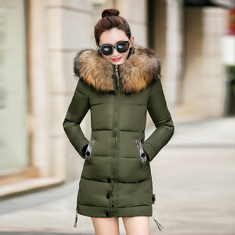 Jackets Coats Winter Women Jacket Thick Parkas Casual Fur Hooded Coat For Ladies Female Warm Slim Parka Winter Jacket Femme 201217