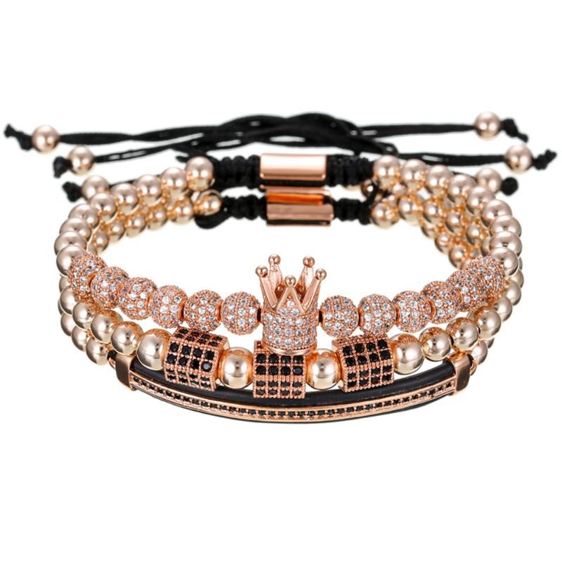 European and American personality micro-inlaid zircon 6mm diamond ball crown crescent bracelet bracelet hip hop 3 set
European and American personality micro-inlaid zircon 6mm diamond ball crown crescent bracelet bracelet hip hop 3 set