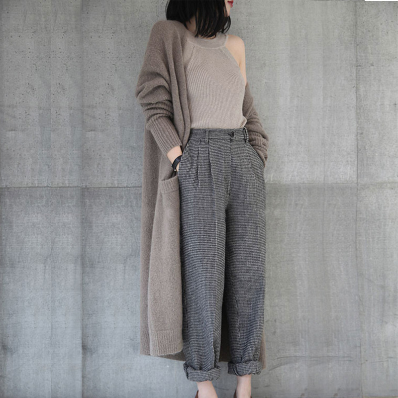 Autumn Winter Cashmere sweater Coat European style cardigan women fashion sweater women long cardigan knitted sweater 201222