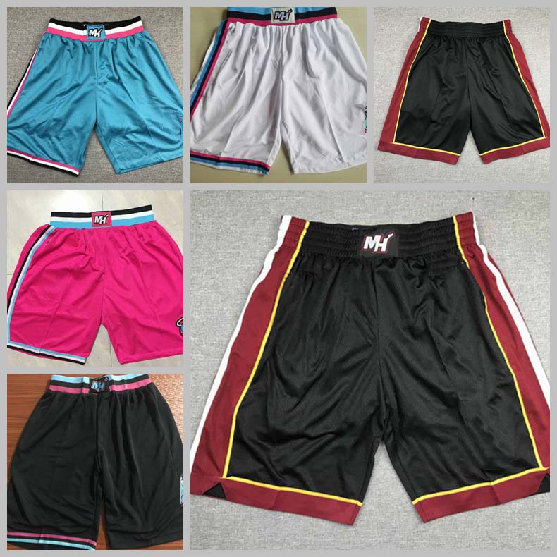 Men Miami Heat Basketball players wear basketball shorts on the court;Swingman sews embroidered men's basketball shorts, Black
Men Miami Heat Basketball players wear basketball shorts on the court;Swingman sews embroidered men's basketball shorts, Black