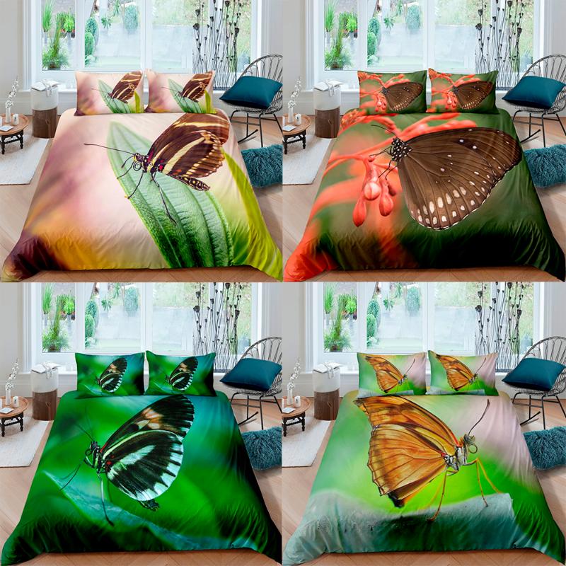 Bedding Sets 2/3pcs 3D Butterfly Set For Girl Boy Cute Colorful Bedspread Animal Duvet Cover King /Queen/Full/ Size, Xx22-2
Bedding Sets 2/3pcs 3D Butterfly Set For Girl Boy Cute Colorful Bedspread Animal Duvet Cover King /Queen/Full/ Size, Xx22-2