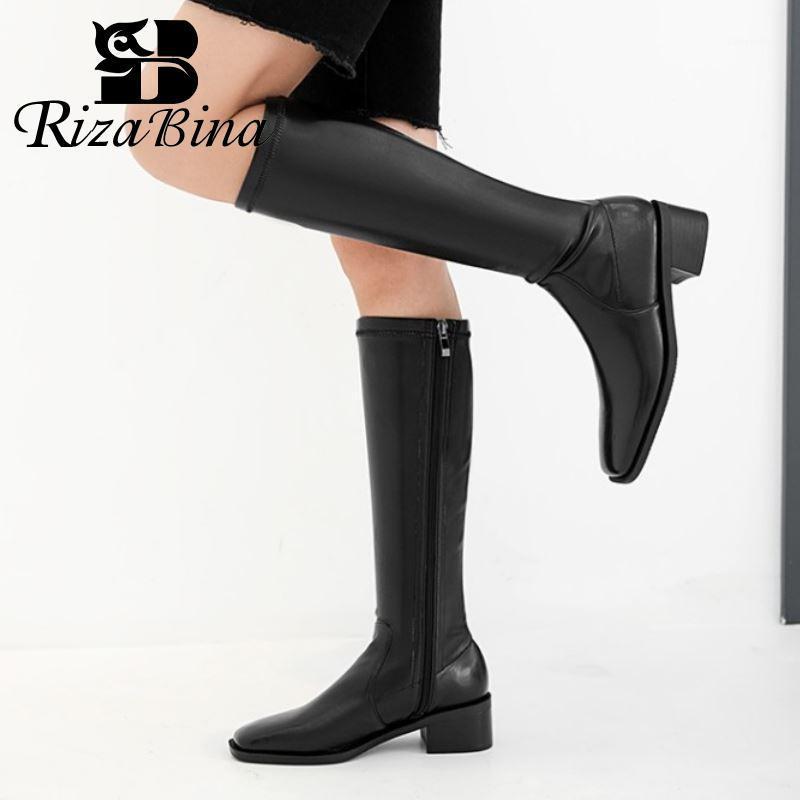 RIZABINA Women Knee High Boots Thick Heel Zipper Shoes Square Toe Winter Warm Boots Women Fashion Party Footwear Size 33-401, Black 1
RIZABINA Women Knee High Boots Thick Heel Zipper Shoes Square Toe Winter Warm Boots Women Fashion Party Footwear Size 33-401, Black 1