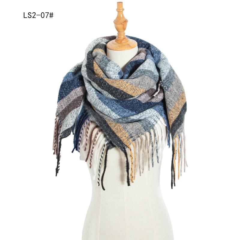 40#Winter Square Scarf For Women Brand Designer Shawl Cashmere Plaid Tassel Scarves Blanket Warm Soft Women's Scarves Foulard
40#Winter Square Scarf For Women Brand Designer Shawl Cashmere Plaid Tassel Scarves Blanket Warm Soft Women's Scarves Foulard