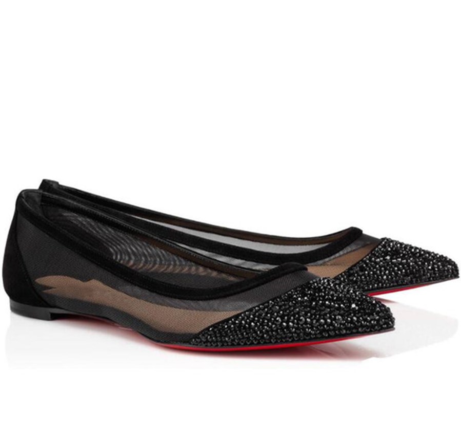 New Hot Popular Galativi Spikes Ballet Flats Pointed Toe Women Sexy Red Bottom Lady Party Wedding Rivets Glitter Bridal Ballerinas Shoes
New Hot Popular Galativi Spikes Ballet Flats Pointed Toe Women Sexy Red Bottom Lady Party Wedding Rivets Glitter Bridal Ballerinas Shoes
