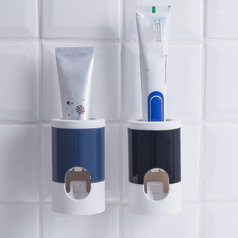 1Pc Fully Automatic Toothpaste Dispenser Wall-mounted Punch Free Toothbrush Toothpaste Storage Holder for Home Hotel (Blue)1
1Pc Fully Automatic Toothpaste Dispenser Wall-mounted Punch Free Toothbrush Toothpaste Storage Holder for Home Hotel (Blue)1