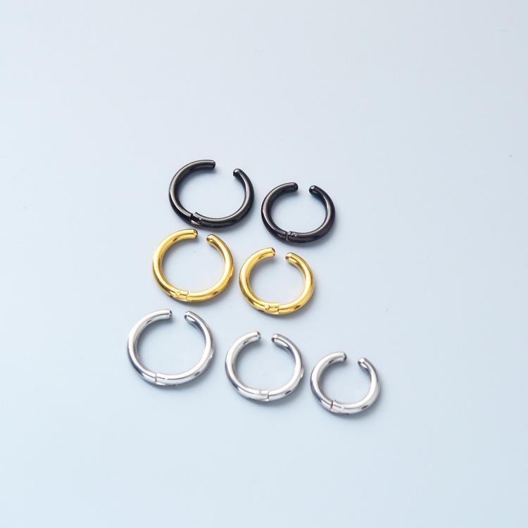 Fashion Men Punk Male Hoop Color Gold Black Stainless Steel Round Circle Non Piercing Open Hoop Huggie Earrings Brincos Jewelry
Fashion Men Punk Male Hoop Color Gold Black Stainless Steel Round Circle Non Piercing Open Hoop Huggie Earrings Brincos Jewelry