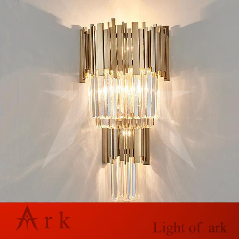 New design luxury crystal wall lamp luster gold applique wall fixture modern home LED sconces
New design luxury crystal wall lamp luster gold applique wall fixture modern home LED sconces