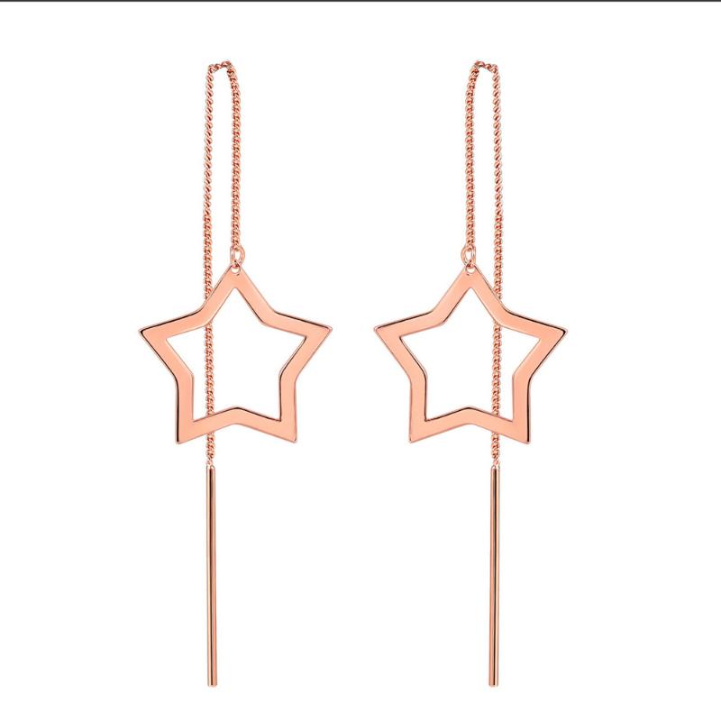 Double Fair New Style Metal Star Dangle Earrings For Women Long Chain Drop Earring Fashion Jewelry Earings HotSale DFE765
Double Fair New Style Metal Star Dangle Earrings For Women Long Chain Drop Earring Fashion Jewelry Earings HotSale DFE765