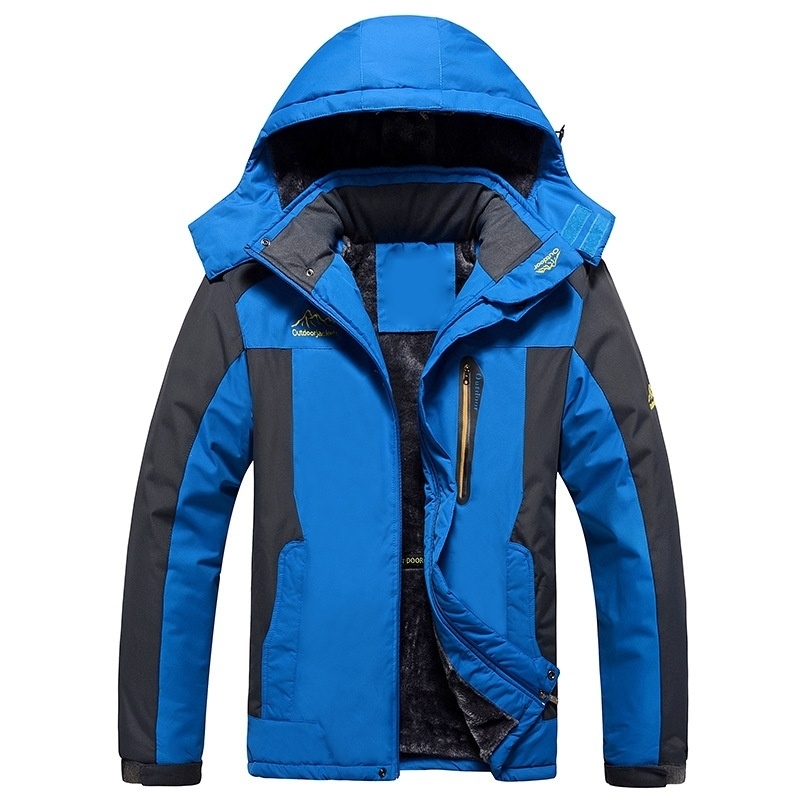 Winter Men Overcoat Hooded Waterproof Male Bomber Jakcet Thicken Warm Casual Men Jacket Fashion Plus Size 6xl Zipper Outerwear 201218