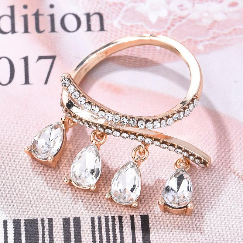 Popular Style Accessories European and American Fashion Creative Zircon Finger Ring Female Fashion Opening Drop Pendant
Popular Style Accessories European and American Fashion Creative Zircon Finger Ring Female Fashion Opening Drop Pendant