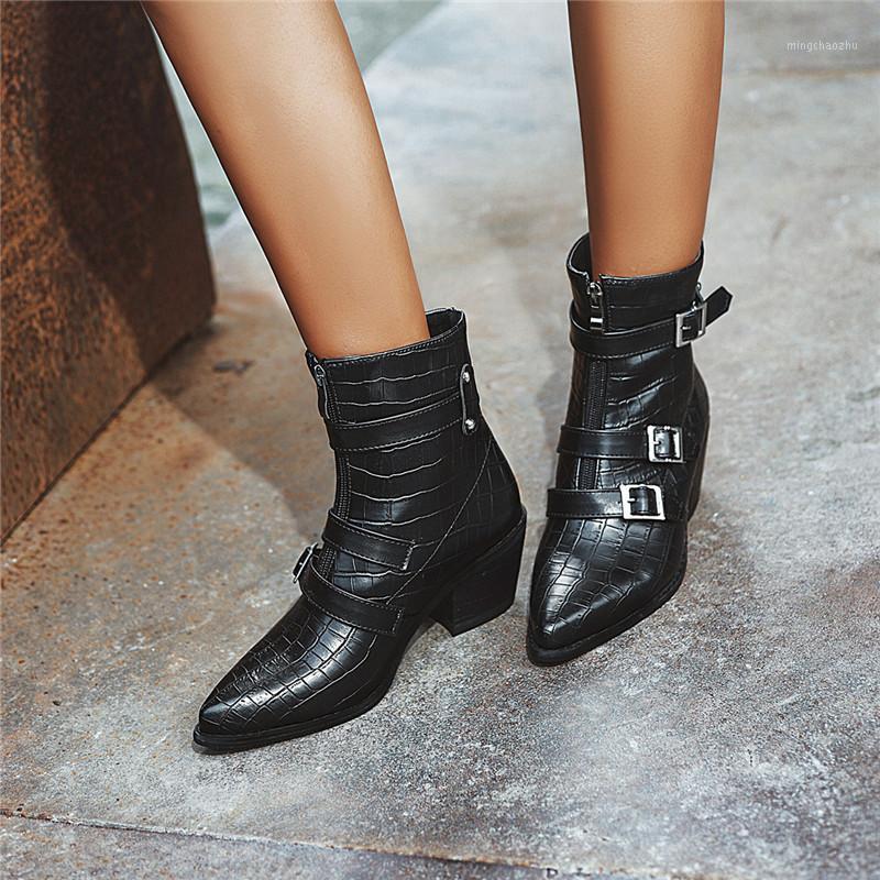 NORBERG Spring and Autumn New Pointed Toe Ankle Boots Square Heel Women Boots PU Womens Shoes Zip High (5cm-8cm) Rubber1, Black
NORBERG Spring and Autumn New Pointed Toe Ankle Boots Square Heel Women Boots PU Womens Shoes Zip High (5cm-8cm) Rubber1, Black