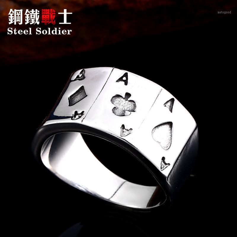 Cluster Rings Steel Soldier Personality Poker 3D Desgin Ring Stainless Men Silver Jewelry As Gift1
Cluster Rings Steel Soldier Personality Poker 3D Desgin Ring Stainless Men Silver Jewelry As Gift1