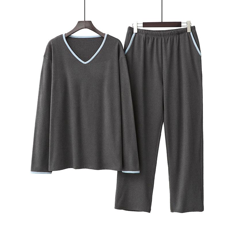 Autumn Winter Men Pijama V-Neck Pajama Hombre Loose Sleepwear Nightwear Casual Male Pyjamas Set 2PCS Shirt&Pant Homewear XL, Black
Autumn Winter Men Pijama V-Neck Pajama Hombre Loose Sleepwear Nightwear Casual Male Pyjamas Set 2PCS Shirt&Pant Homewear XL, Black