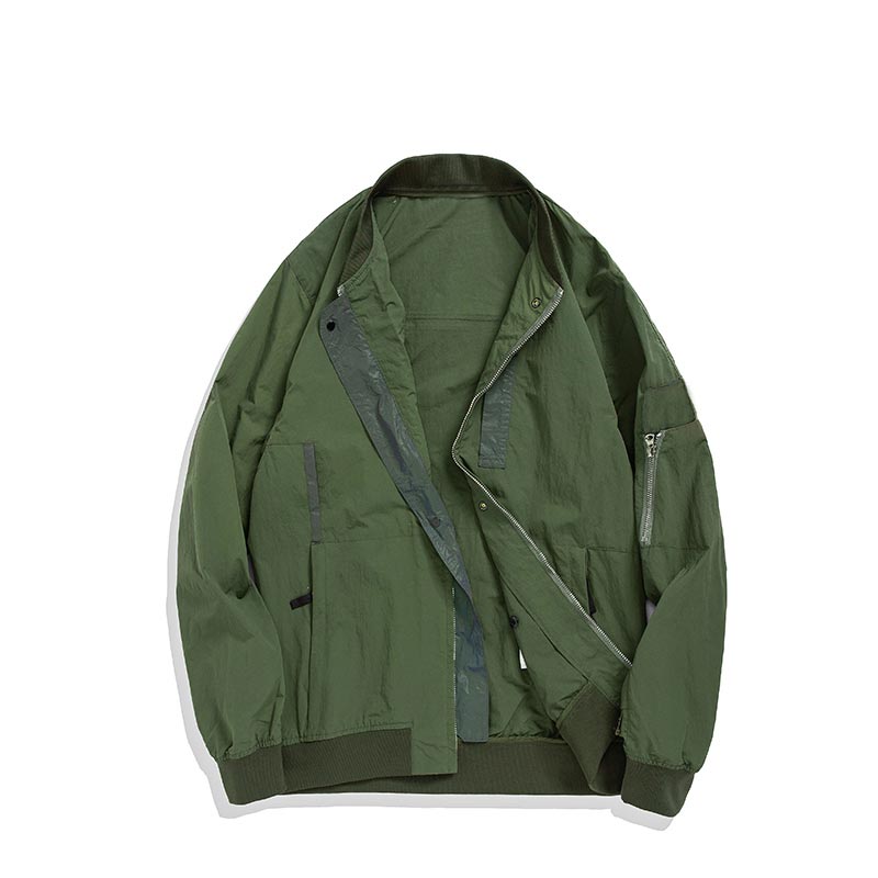 2020 SS konng gonng New spring and autumn reflective casual air jacket fashion brand trench coat Reflective material on the back