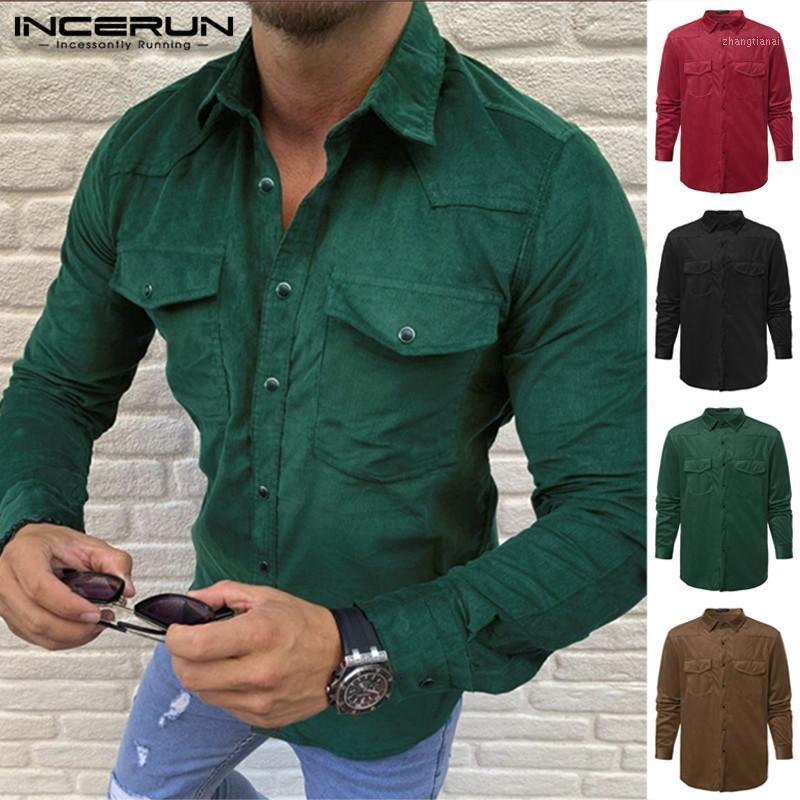 INCERUN Men Casual Shirts Solid Long Sleeve Fleece Shirt Slim Button Down Pockets Autumn Warm Daily Wild Mens Blouse Camiseta1, Black
INCERUN Men Casual Shirts Solid Long Sleeve Fleece Shirt Slim Button Down Pockets Autumn Warm Daily Wild Mens Blouse Camiseta1, Black