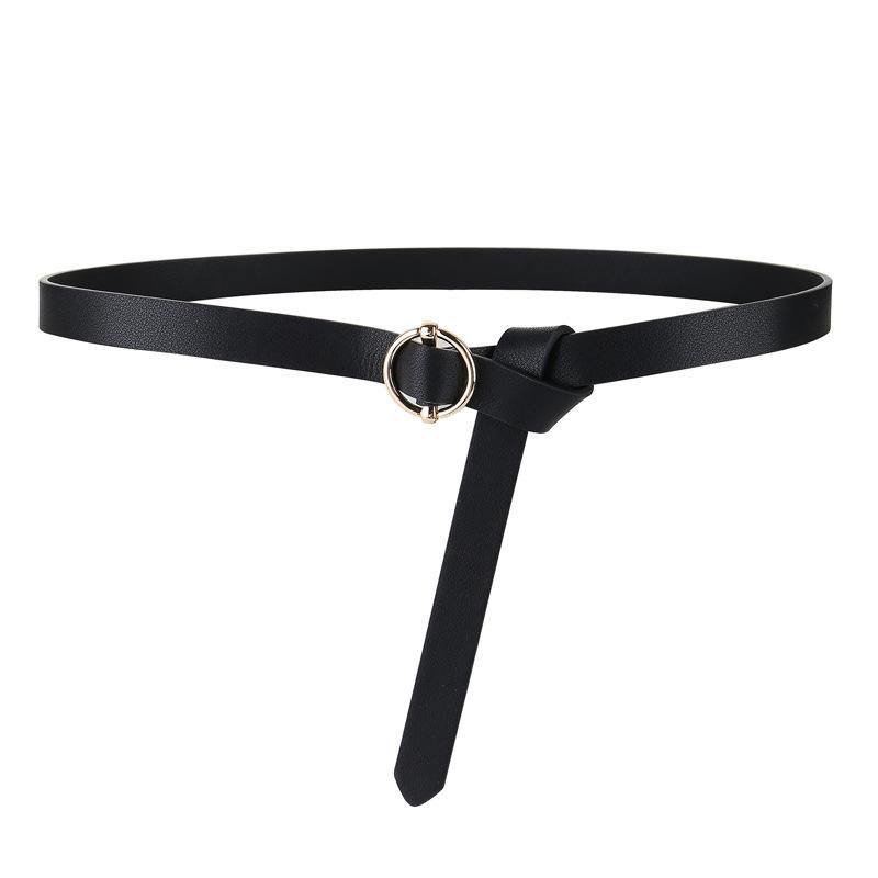 NEW Soft Genuine leather Thin knot Belts for Women Gold alloy circle buckle Round Female cow strap Belt for dress, White
NEW Soft Genuine leather Thin knot Belts for Women Gold alloy circle buckle Round Female cow strap Belt for dress, White