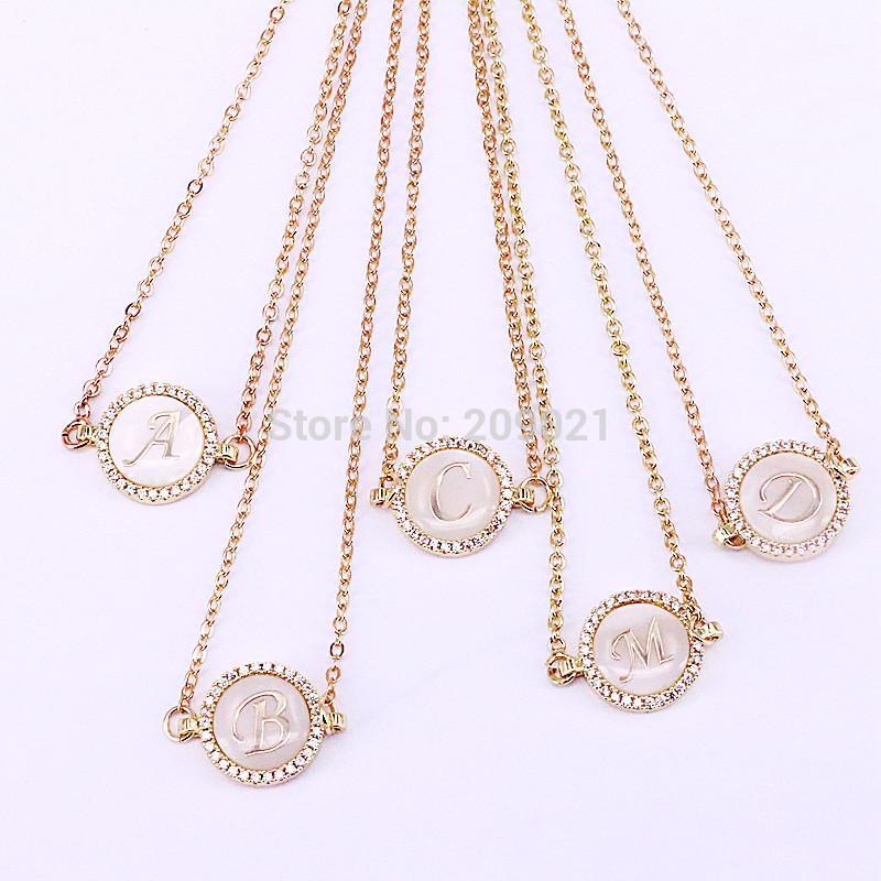 10Pcs Gold Color Round Micro Pave Shell Cubic Zirconia 26 Letter Pendants Charms Necklace1
10Pcs Gold Color Round Micro Pave Shell Cubic Zirconia 26 Letter Pendants Charms Necklace1