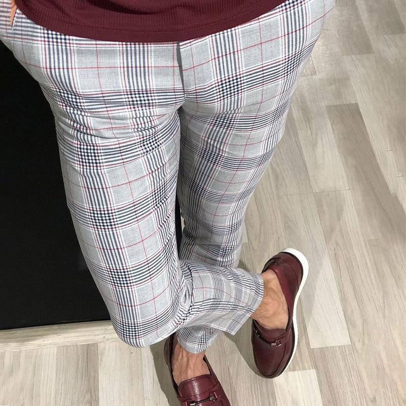 Trendy Mens Joggers Slim Fits Sweatpants Gym Suit Sport Gym Skinny Office Casual Pants Trousers Skinny Trousers 201027