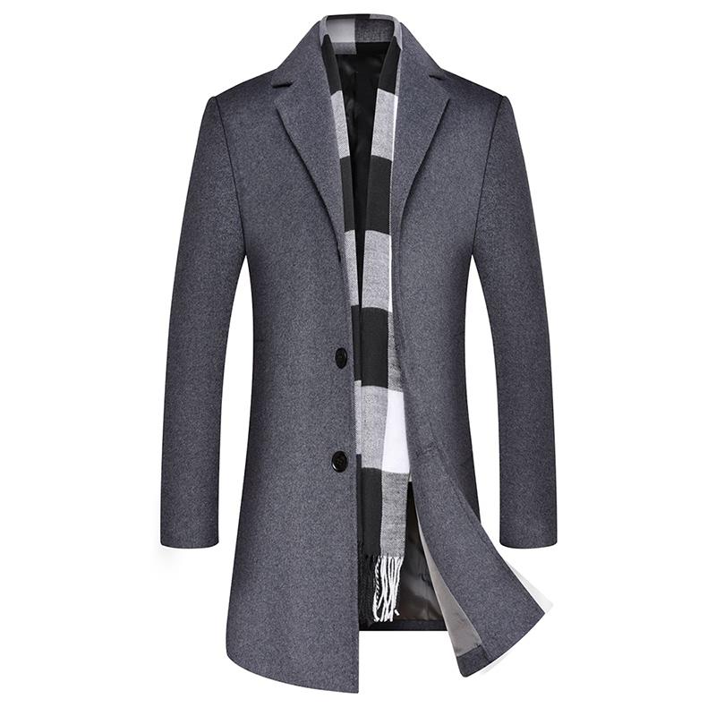 New Arrival Wool Coat Men Winter Jacket Casual Long Woolen Coat Men Slim Fit Trench Without Scarf Mens Clothing, Black
New Arrival Wool Coat Men Winter Jacket Casual Long Woolen Coat Men Slim Fit Trench Without Scarf Mens Clothing, Black