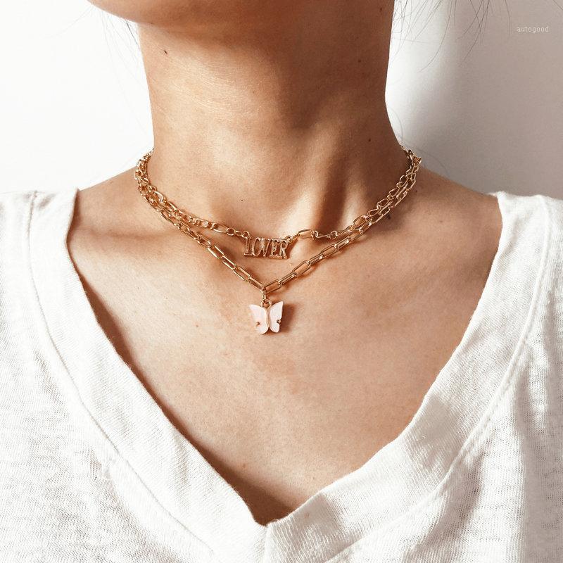 Chokers UDDEIN Fashion Letter Love Butterfly Pendant Necklace For Women Vintage Chain Choker Bohemian Party Jewelry1
Chokers UDDEIN Fashion Letter Love Butterfly Pendant Necklace For Women Vintage Chain Choker Bohemian Party Jewelry1