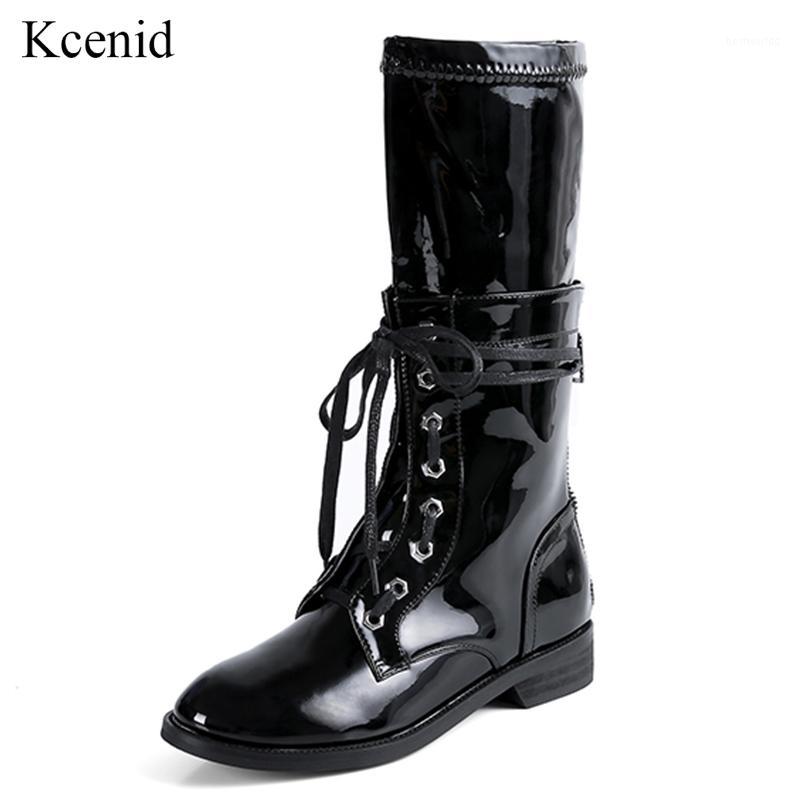 Kcenid Black patent leather shoes womens round toe lace up motorcyle boots women chunky heels boots female shoes winter 2020 new1
Kcenid Black patent leather shoes womens round toe lace up motorcyle boots women chunky heels boots female shoes winter 2020 new1