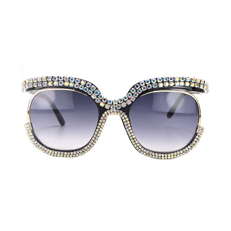 Sun Glasses with Diamonds Ladies Fashion Rhinestones Gradient Lens Sunglasses Stylish Trendy High-end Glasses UV400 Protect
Sun Glasses with Diamonds Ladies Fashion Rhinestones Gradient Lens Sunglasses Stylish Trendy High-end Glasses UV400 Protect